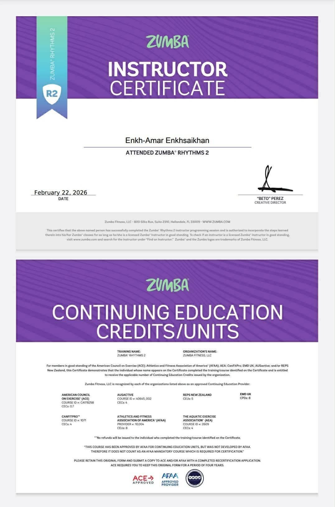 Certificate 2